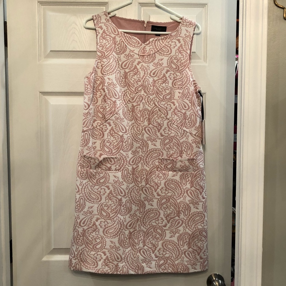Victoria Beckham shift dress size medium pink